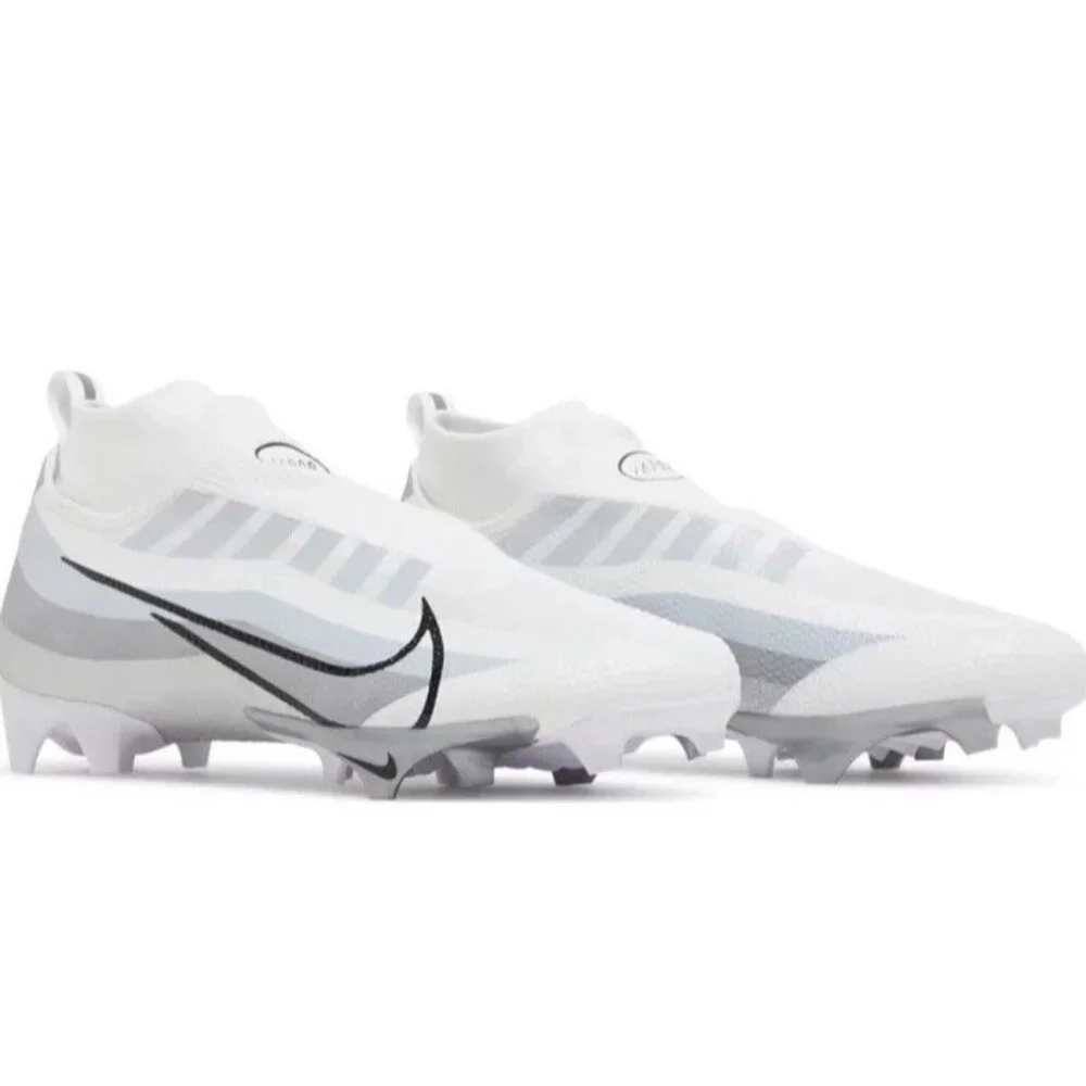 Nike Vapor Edge Pro 360 White Football Cleats Shoes Sneakers Men’s Size 8